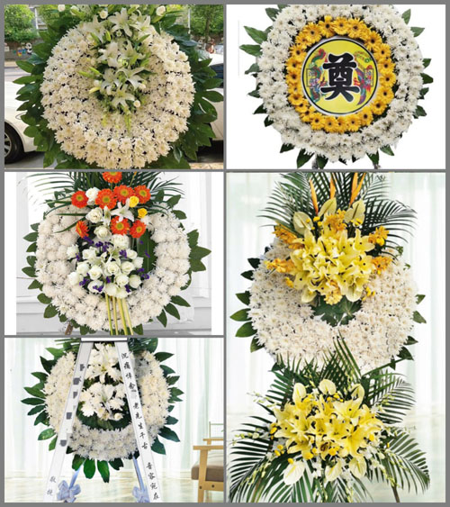 山西晋中灵石县翠峰镇吴头村花圈速递